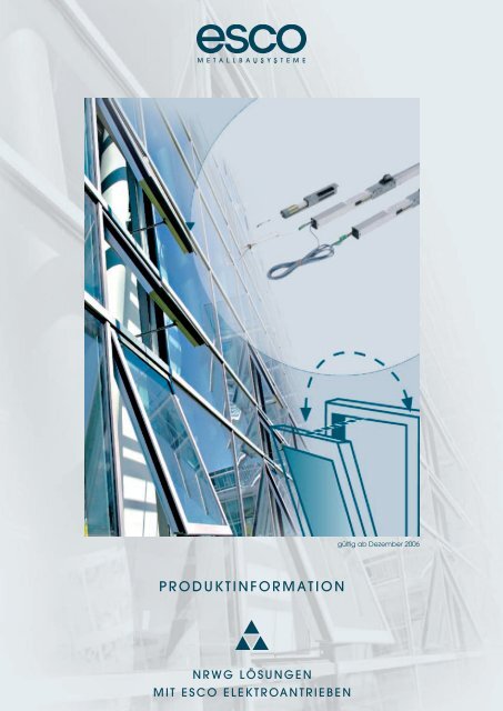 Produktinformation - esco Metallbausysteme Gmbh