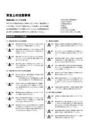 安全上の注意事項 - kwongshun.com