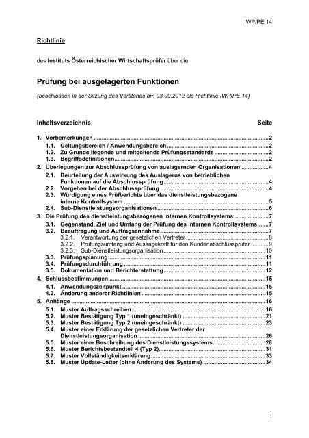 PrÃ¼fung bei ausgelagerten Funktionen