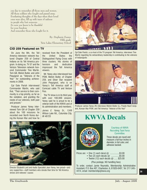 Jul/Aug 2008 - Korean War Veterans Association