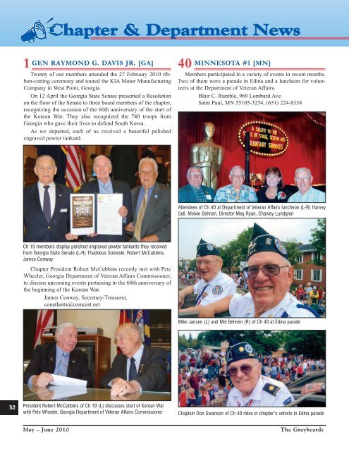 May - Korean War Veterans Association