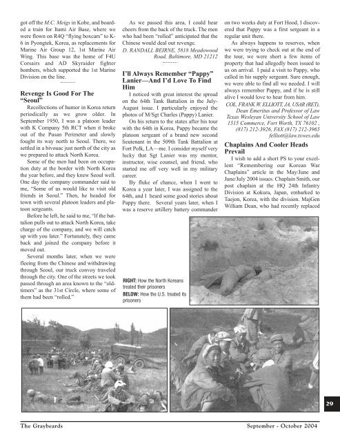 Sep/Oct 2004 Graybeards - KWVA - Korean War Veterans Association