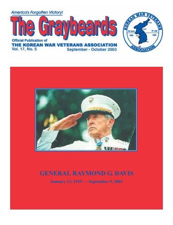 GENERAL RAYMOND G. DAVIS - Korean War Veterans Association