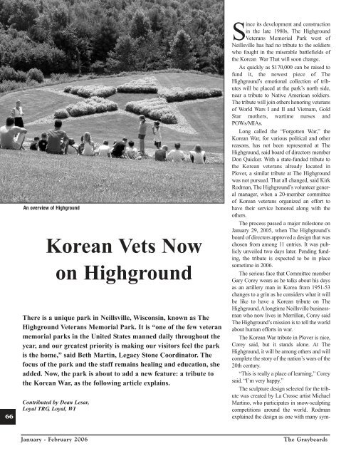 Jan/Feb 2006 - Korean War Veterans Association