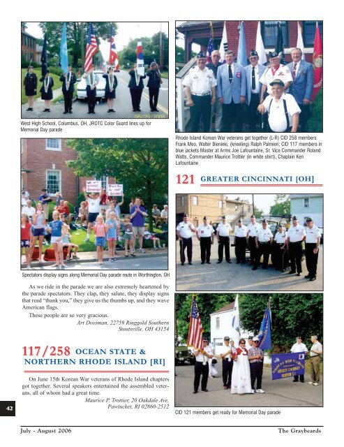 Jul/Aug 2006 - Korean War Veterans Association