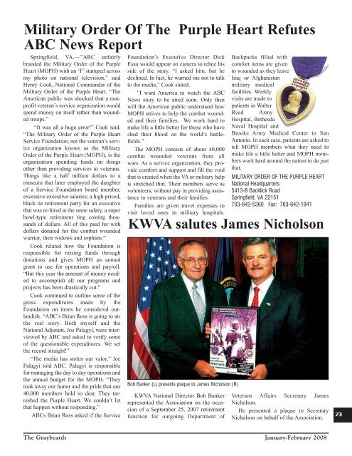 Jan/Feb 2008 - KWVA - Korean War Veterans Association