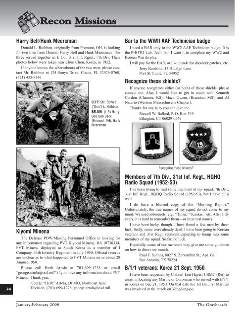 Jan/Feb 2008 - KWVA - Korean War Veterans Association