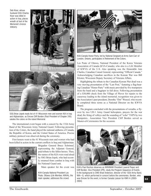 Sep/Oct 2005 - Korean War Veterans Association