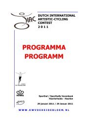 DIAC 2011 programma - KWV De Heidebloem