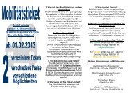 Flyer Mobiticket - im KyffhÃ¤userkreis