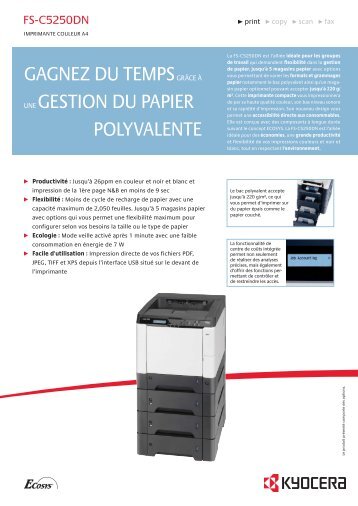 gagnez du tempsgrâce à une gestion du papier polyvalente