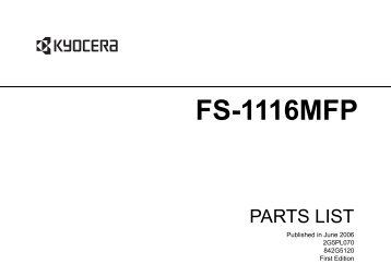 FS-1116MFP - kyocera