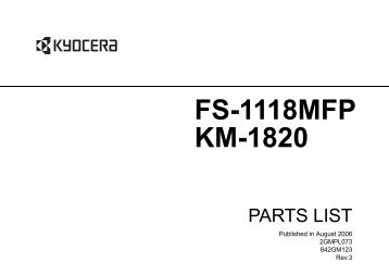 FS-1118MFP KM-1820 - kyocera