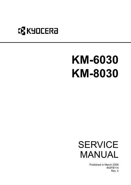 KM-6030 KM-8030 - kyocera