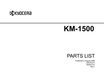 KM-1500 - kyocera