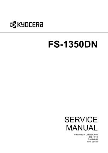FS-1350DN Service Manual - kyocera