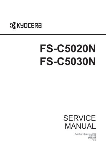 FS-C5020N/C5030N Service Manual - kyocera
