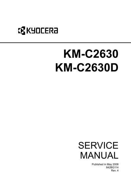 KM-C2630 KM-C2630D - kyocera