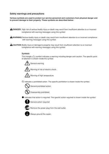 SERVICE MANUAL - kyocera