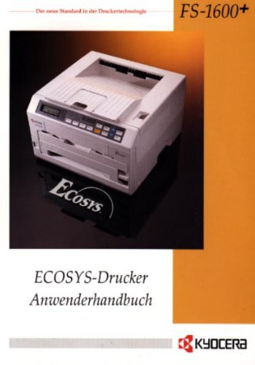 FS-1600+/FS-3600+ Anwenderhandbuch - Kyocera