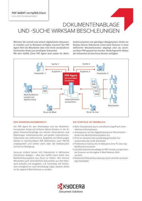 Datenblatt PDF-Agent - Kyocera