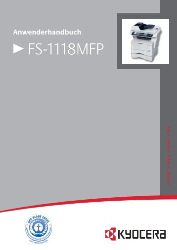 FS-1118MFP Anwe...NE 01.12.06.pdf - Kyostatics.net