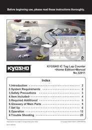 KYOSHO IC Tag Lap Counter Manual No.32011 1 ...