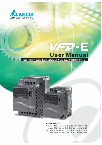 VFD-E Manual - EPA