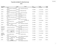 Properties Available For Claim By County - Kentucky State Treasury