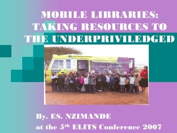 mobile libraries - KwaZulu-Natal Department of Education