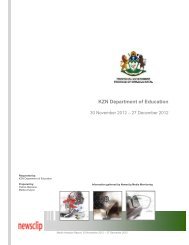 Report - KwaZulu-Natal Department of Education