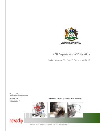 Report - KwaZulu-Natal Department of Education