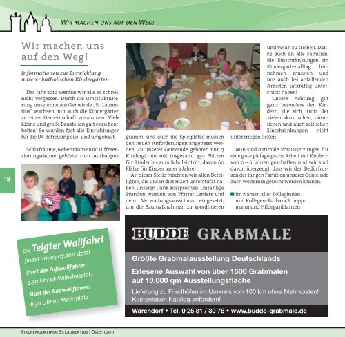 Pfarrbrief St. Laurentius Warendorf Ostern 2011