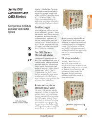 Series CA8 Contactors and CAT8 Starters