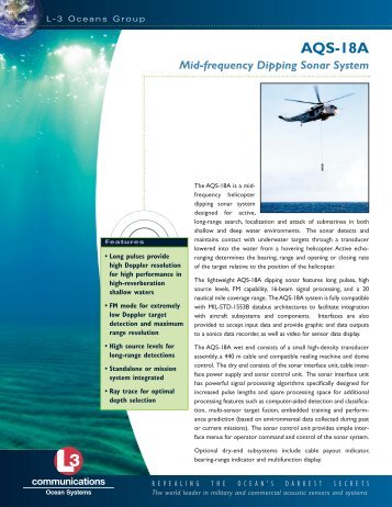 to see data sheet. - L-3 Marine & Power Systems