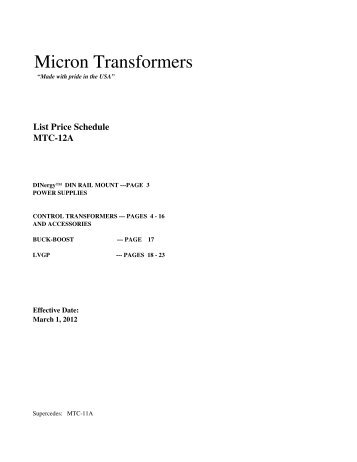 Micron Transformers