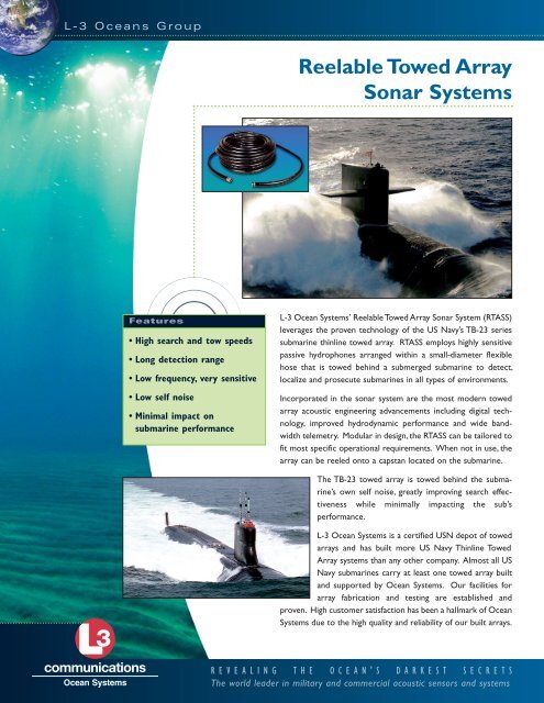 to see data sheet. - L-3 Marine & Power Systems