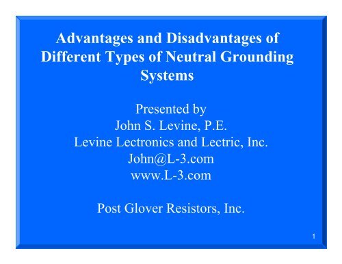 Advantages and Disadvantages of Different Types of Neutral ...