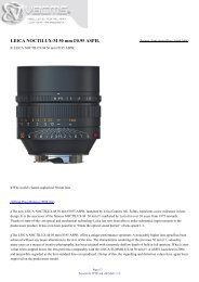 LEICA NOCTILUX-M 50 mm f/0.95 ASPH. - Leica User Forum