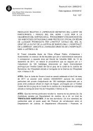 ResoluciÃ³ nÃºm: 2886/2012 Data signatura: 23/03/2012 Full: 1/27 ...
