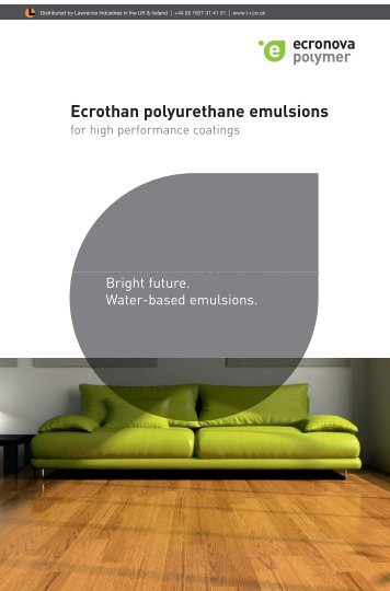 Ecrothan polyurethane emulsions