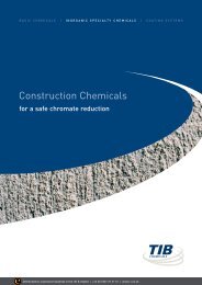 TiB Brochure - Construction Chemicals - Lawrence Industries