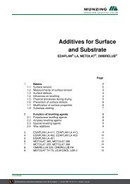 Metolat & Edaplan LA - Additives for Surfâ¦ - Lawrence Industries