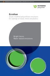 Ecrothan - Acrylic/PU Hybrids