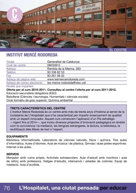 CENTRES EDUCATIUS - Ajuntament de LÂ´Hospitalet