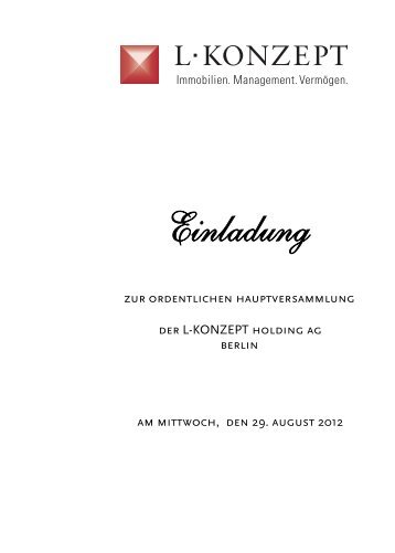 Einladung - L-KONZEPT Leipzig GmbH