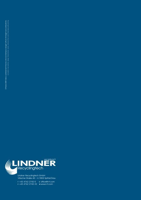 LindnerART - Lindner-Recyclingtech GmbH