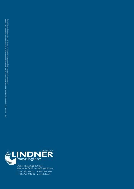 LindnerART - Lindner-Recyclingtech GmbH