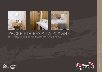 telechargez la brochure plagne renov - Montchavin-Les-Coches