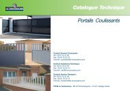 Catalogue Technique Portails Coulissants - La Toulousaine